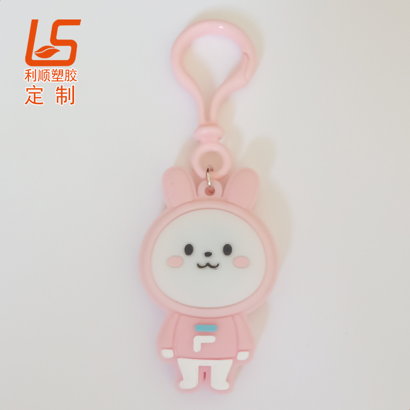 硅膠發光公仔LED背包警示燈LED背包的鑰匙扣 (2)