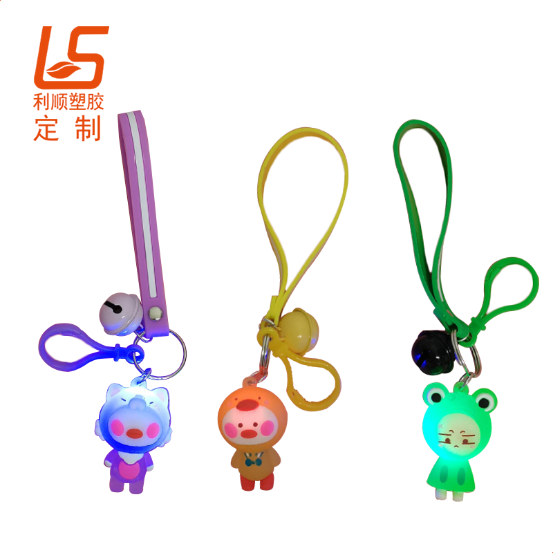 定制PVC軟膠發光公仔 LED發光燈PVC公仔