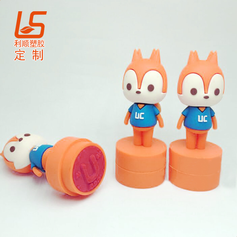 定制兒童卡通公仔硅膠印章 立體公仔硅膠印章