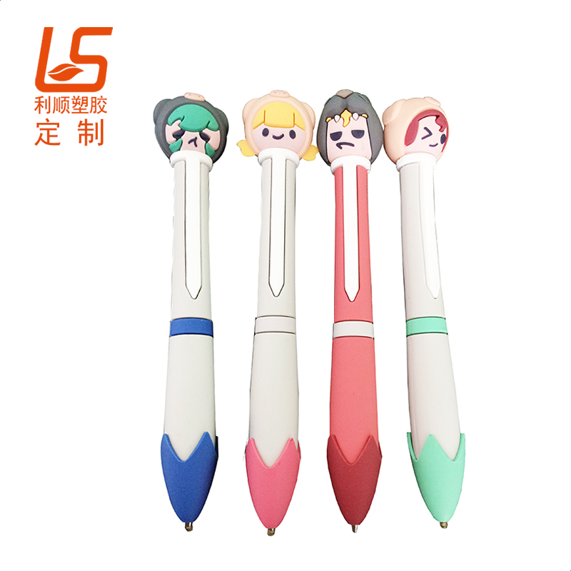 定制卡通硅膠圓珠筆 3D立體公仔圓珠筆
