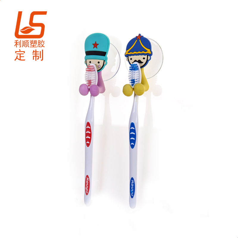 定制卡通公仔牙刷掛架