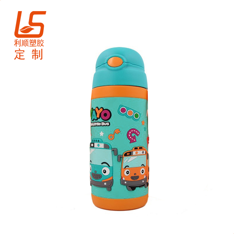 定制兒童保溫杯卡通杯皮 兒童保溫壺立體圖案杯套