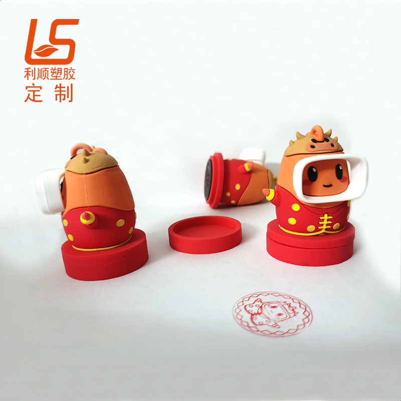 PVC軟膠立體公仔印章 立體公仔光敏儲油印章立體公仔印章 (4)